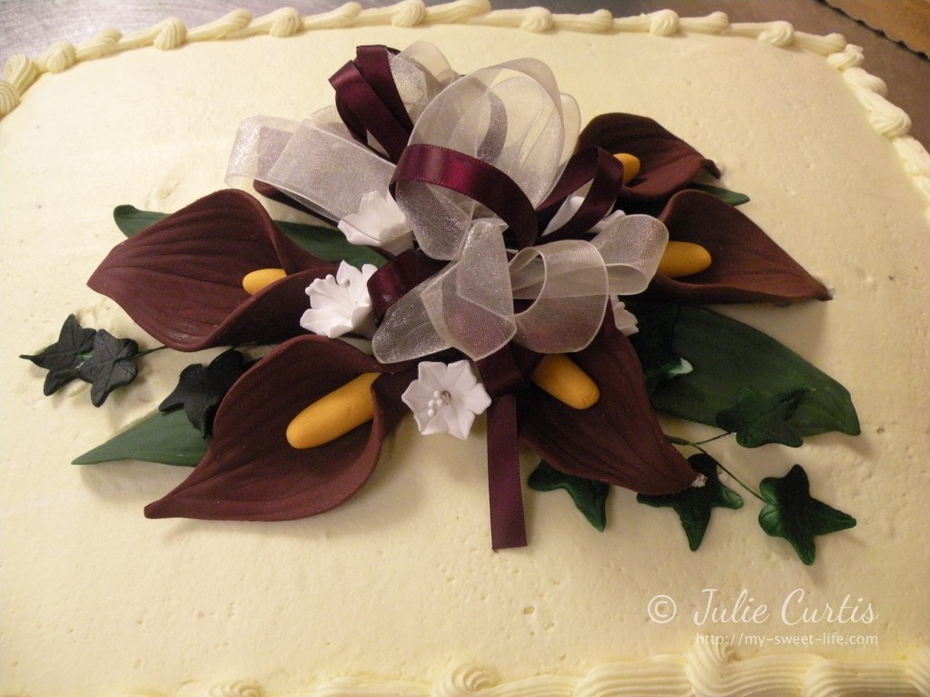 Gumpaste Calla Lilies